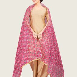 Studio Shringaar Ethnic Motifs Printed Patola Dupatta-11