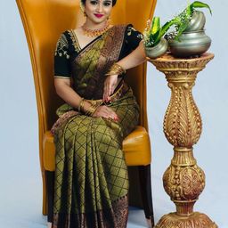 all about you Woven Design Zari Pure Silk Banarasi Saree-picture-17