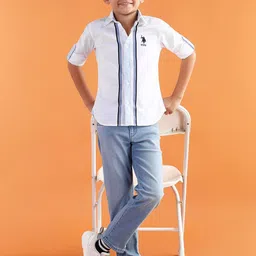 U.S. Polo Assn. Kids Striped Casual Shirt-picture-31