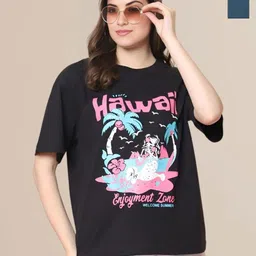 Mast & Harbour Pack Of 2 Graphic Printed Oversized Cotton T-shirt-picture-35