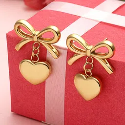 VOGUE PANASH Gold-Plated Heart Shaped Drop Earrings-55