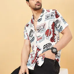 People Men Floral Abstract Printed Casual Shirt-image-25