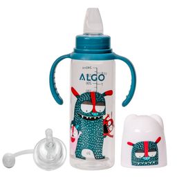 Adore Snr. 2 in 1 Baby Silicon Spout & Straw Sipper with Gravity Ball-250ml-11