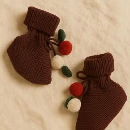 THE BABY TRUNK Unisex Kids Wool Blend Booties-picture-28