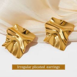 MEENAZ Square Studs Earrings image 5