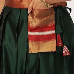 Payu Semi-Stitched Lehenga & Unstitched Blouse With Dupatta image 5