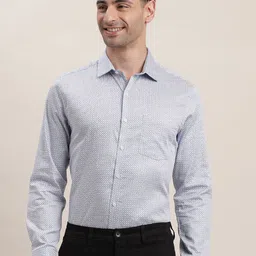 Turtle Men Standard Slim Fit Spread Collar Checked Cotton Formal Shirt-image-10