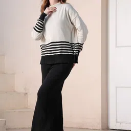 KVETOO Striped Sweater With Palazzos Co-Ords-picture-41