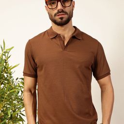 Thomas Scott Men Anti Odour Solid Polo Collar T-Shirt-image-28
