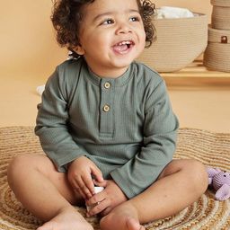 Softsens Infants Ribbed Cotton Round Neck Breathable Bodysuit-image-11