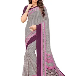 Navvi Ethnic Motifs Poly Georgette Saree-picture-7