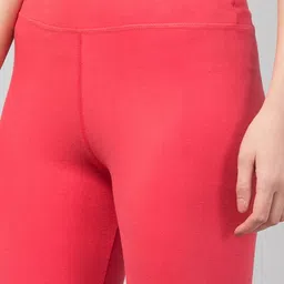 high waist solid cotton gym leggings-image-98