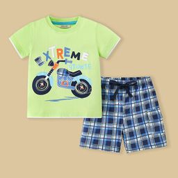 INCLUD Boys Printed Round Neck T-Shirt With Shorts-image-47