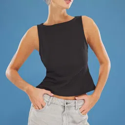 Trendyol Women Sleeveless Crop A-Line Top-image-97