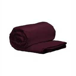 Stoa Paris Burgundy Solid 4 Piece Double Queen Regular Bedding Set image 4