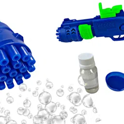 Bubble Shooter Toy Gun & Bubble Liquid Bottles | 100% Safe & Skin for Kids Water Gun-image-36