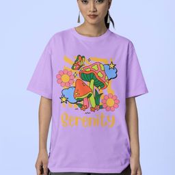 Reifica Women Printed Drop-Shoulder Sleeves T-shirt-image-59