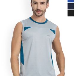 FTX Pack Of 4 Colour-Blocked Gym Vests 709-2_709-9_709-10_709-16-S-image-47