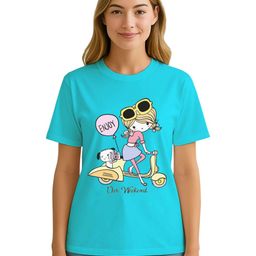 Raregems Graphic Printed Round Neck Pure Cotton T-shirt-image-66