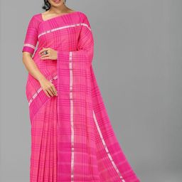 The Chennai Silks Checked Zari Pure Cotton Kovai Saree-image-43