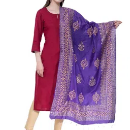 A R SILK DUPATTA HUB Ethnic Motifs Printed Dupatta-picture-28
