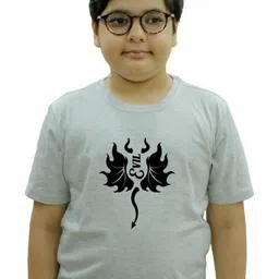 Chombooka Kids Printed Monochrome Pure Cotton T-shirt-picture-16
