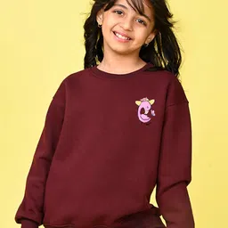 NUSYL Girls Printed Sweatshirt-36
