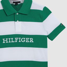 Tommy Hilfiger Boys Striped Polo Collar Cotton T-shirt-image-70