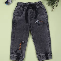 V-Mart Boys Embroidered Light Fade Stretchable Jeans-image-91