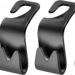 Car Backseat Hook for Hanging Bags | Set of 4 Car Seat Headrest Hooks Car Storage Bag-image-15