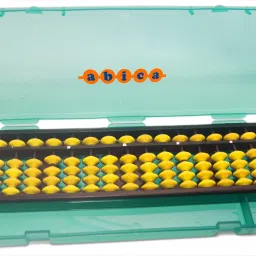 Abacus math learning kit for kids Yellow 17 rod with box ( Pack of 1 )-13