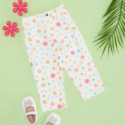 Pantaloons Baby Girls Floral Trousers-17