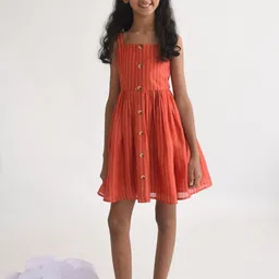 A Little Fable Striped Fit & Flare Dress-50