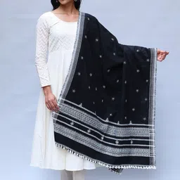 Exotic India Women Geometric Embroidered Shawl-image-45