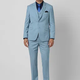 Van Heusen Slim Fit Single-Breasted Three Piece Formal Suit-image-40