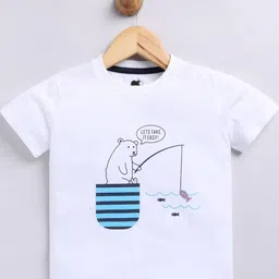 nit kid Boys White Tshirts-35