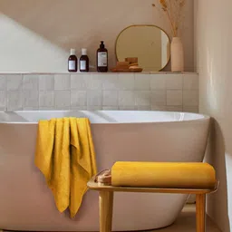 MARK HOME Yellow Bamboo 500 GSM Super Absorbent Bath Towel-image-16