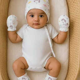 Nuego Kids Printed Pure Organic Cotton Beanie-picture-12