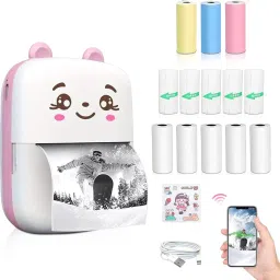 SHARNGA Bluetooth Mini Printer for Students | Inkless Wireless Thermal Printer Pocket Printer-picture-4