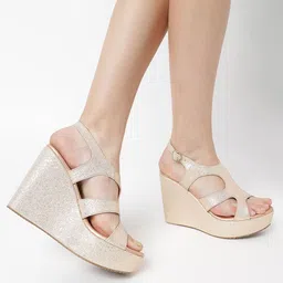 Marc Loire Open Toe PU Wedge-25