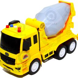 Cement Mixture Contrucation Friction Powered Truck Pull Back Light Music 28CM-image-27