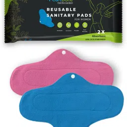 (Pack of 2) Multicolor Cloth Maxi Washable And Reusable Heavy Flow Night Day Pad Sanitary Pad-image-37