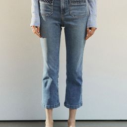 H&M Women Mid-Rise Light Fade Cropped Jeans-image-30
