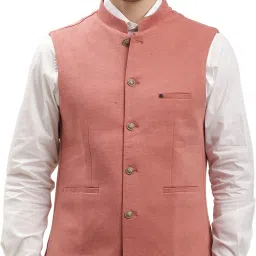 Men Solid Nehru Jacket-1