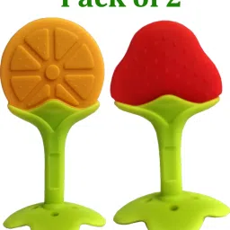 Fruit Shape Silicone Teethers Soft Stick Chews Nibbler for Baby Dental Care Teether-17