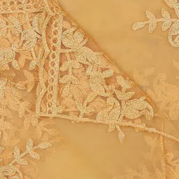 Dupatta Bazaar Floral Embroidered Net Dupatta image 3