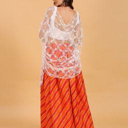 Dupatta Bazaar Embroidered Net Dupatta image 4