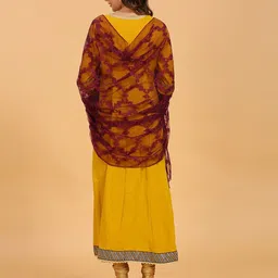 Dupatta Bazaar Floral Embroidered Net Dupatta image 5