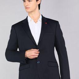 raymond Men Solid Single Breasted Formal Blazer-picture-8
