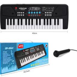 37 Keys Kids Piano Keyboard | Piano For Kids With Microphone408 (Black)-image-99